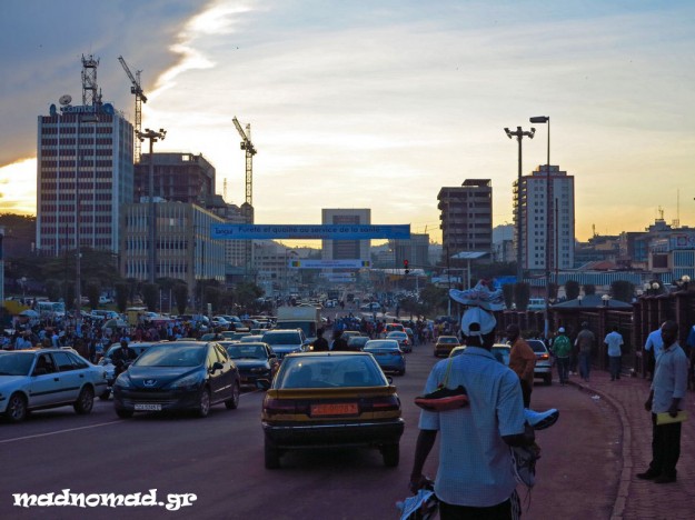 In the capital's downtown traffic is often chaotic. It was there where somebody took the opportunity and relieved us from our camera :-(