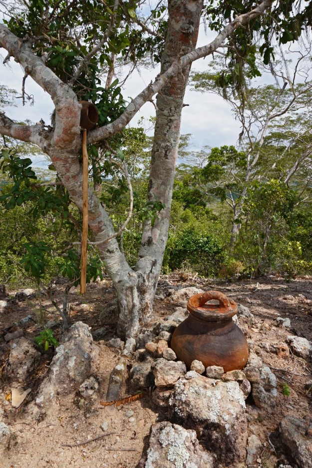 That's the top of the spiritual hill where the indigenous people used to pray after washing themselves.
